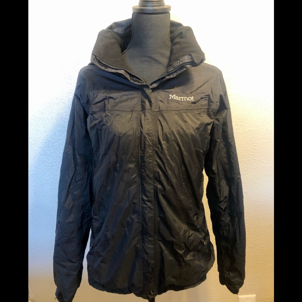 Marmot Precip fleece lined rain jacket, L